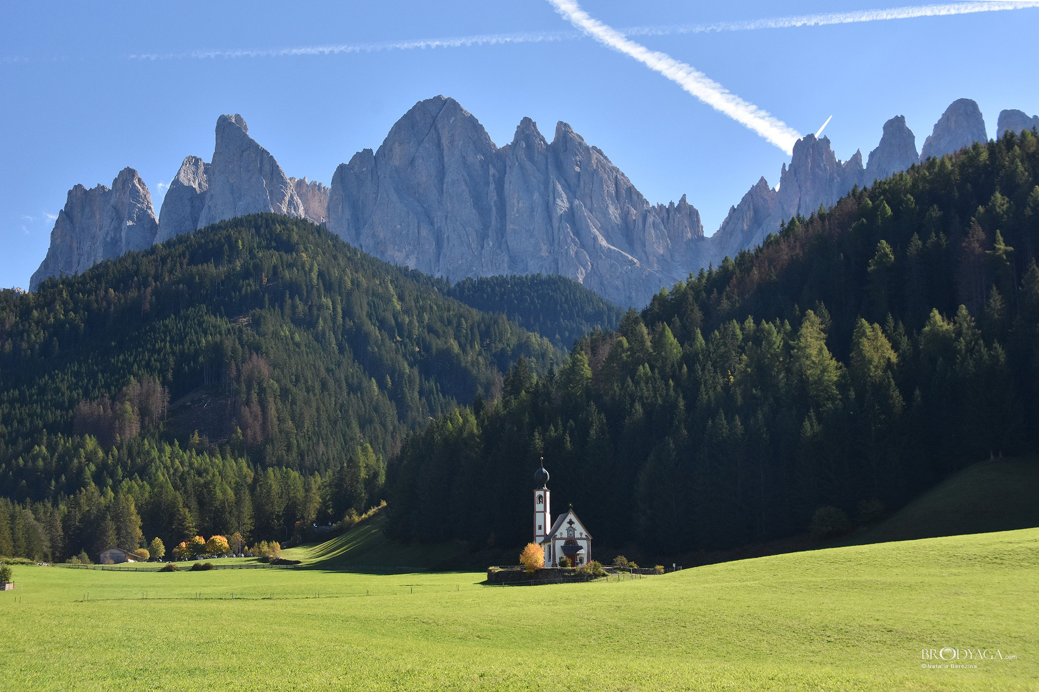 Church of St. John, Santa Magdalena, Val di Funes (St. Johann, Villnöß,  Südtirol)